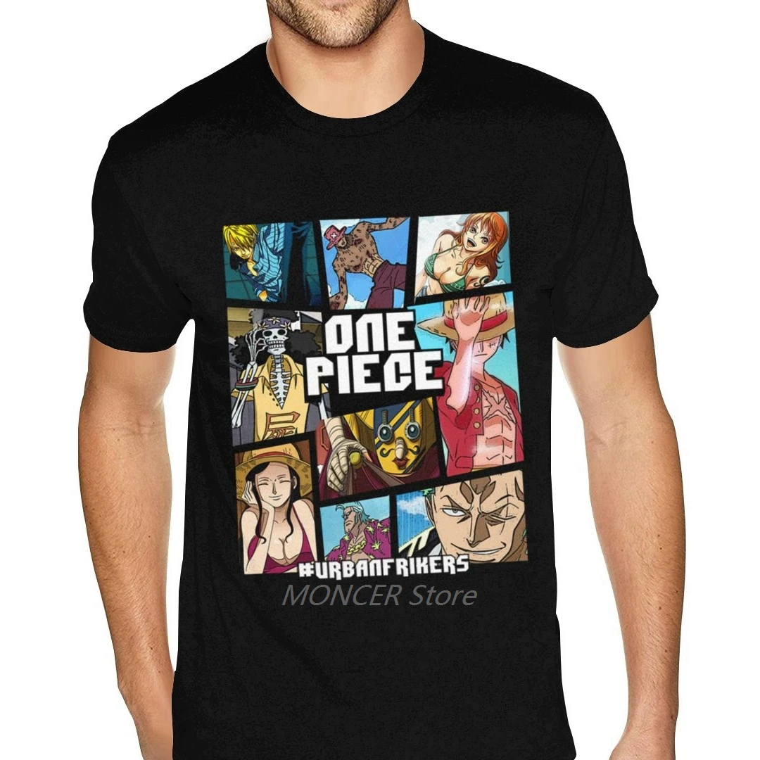 

The Handsome Character In The One Piece Printing Shirt Big Size For Men's Corlorful Graphic -shirts