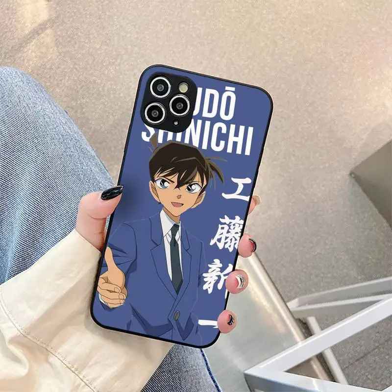 

Cute Cartoon Detective Conan Phone Case For Iphone Case 5 5S SE 6 6s 7 8 11 12 X Xs Xr Pro Plus Max Mini Cover