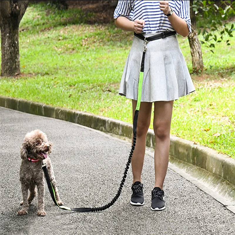 Собачий поводок руки свободные для бега эластичный свободно держать ошейник