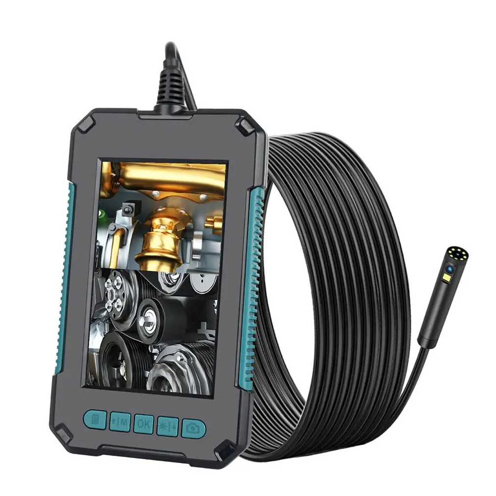

8MM Dual Lens Industrial Endoscope 4.3 Inch 1080P LCD Screen IP67 Waterproof Borescope Inspection Camera With 8+1 LED Lights