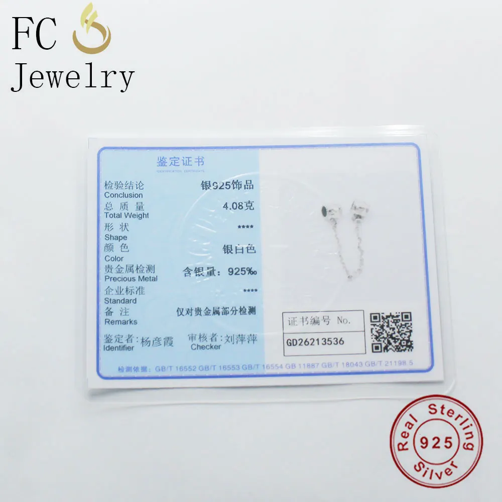 FC Jewelry Fit оригинальные очаровательные брендовые браслеты 925 пробы серебряная