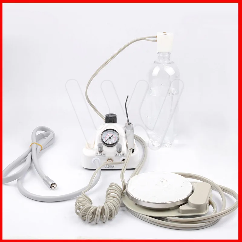 

Dental Portable Turbine Unit Air Water Syringe 4 Hole 2Hole Connection