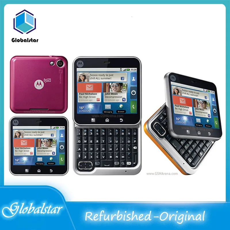 motorola mb511 refurbished original me511 mobile phone 2 8 inches gsm cellphone 3 15mp free shipping free global shipping