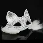 Черные сексуальные кружевная маска на глаза Хэллоуин венецианские костюмы Женщины Маскарадные партийные принадлежности Карнавал Хэллоуин Маскарад Половина лица