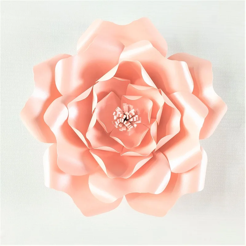 Glittered Pink DIY гигантские бумажные цветы розы свадебные Флорес искусственные Флер искусственные вечерние фоны декор для детской комнаты День рождения дома - Цвет: Glittered Pink