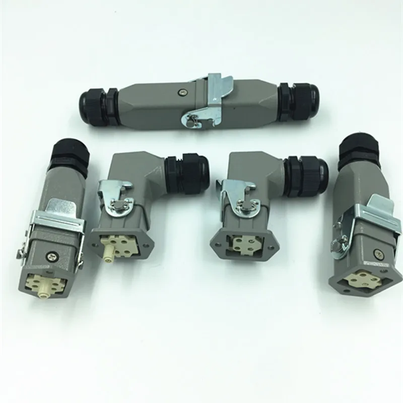 

Heavy-duty Connector Waterproof Aviation Plug Hot Runner Accessories HDC-HA-004 Rectangular Socket 4-5 Core 10A