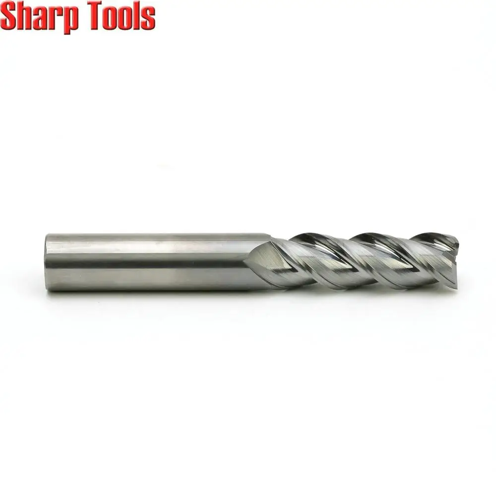 barato 14*45*100mm 3 Flauta Fresa De Alumínio Cnc Cortador Roteador Bit Conjunto Espiral 1pc Tungstênio Sólido Carboneto Faca Ferramentas Corte Alumínio