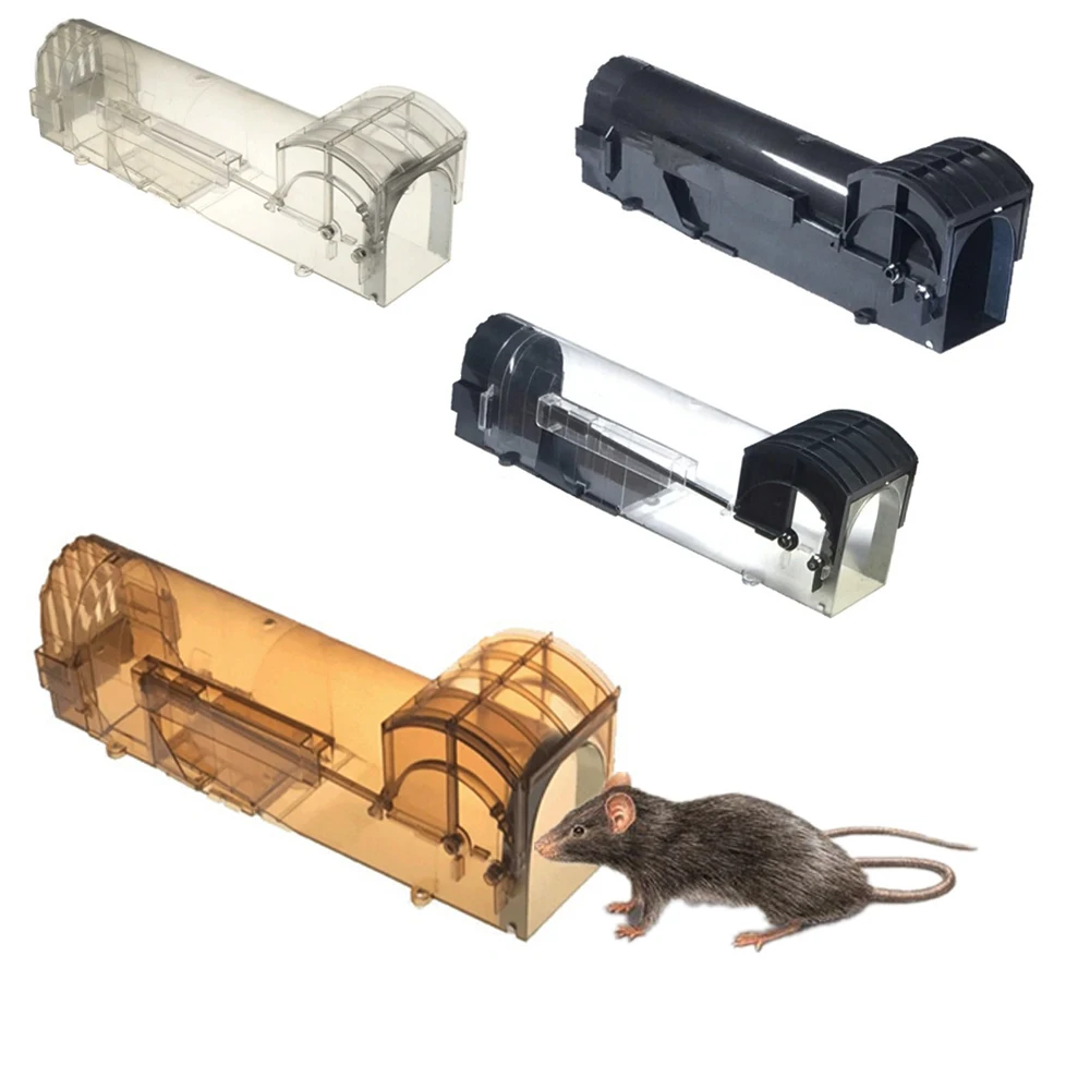 New material Nontoxic Rat Cage Catch Mice Rodent Control Bait Hamster Mouse Trap Transparent Humane Live Mousetrap |
