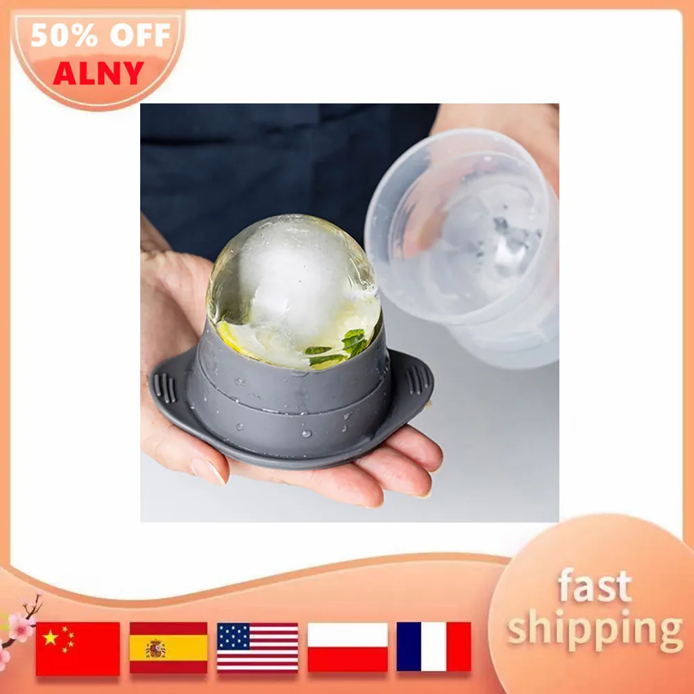 

Silicone Sphere Ice Cube Mold Kitchen Stackable Slow Melting DIY Ice Ball Round Jelly Making Mould For Cocktail Whiskey Drink