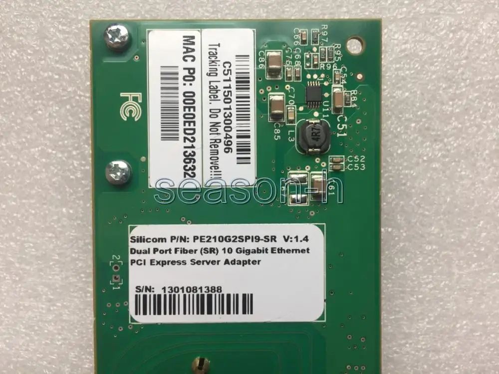 Silicom PE210G2SPI9-SR PE210G2SP19-SR Dual Port 10GB PCIE Adapter