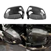 100 real carbon fiber cylinder head guards protector cover for bmw r ninet 2014 2017 r1200gs accessories 2010 2012 r 1200gs