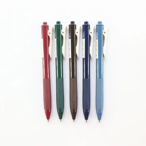 Domikee Классическая цветная школьная Шариковая ручка для школьников винтажные 0,5 мм Офисные цветные чернильные шариковые ручки канцелярские принадлежности 3 шт.