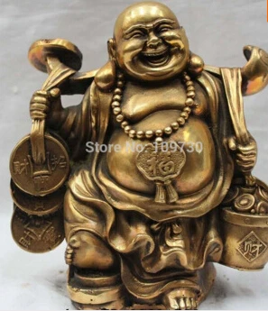 Бесплатная доставка &ltСчастливый Китайский латунный Буддизм счастливый смех