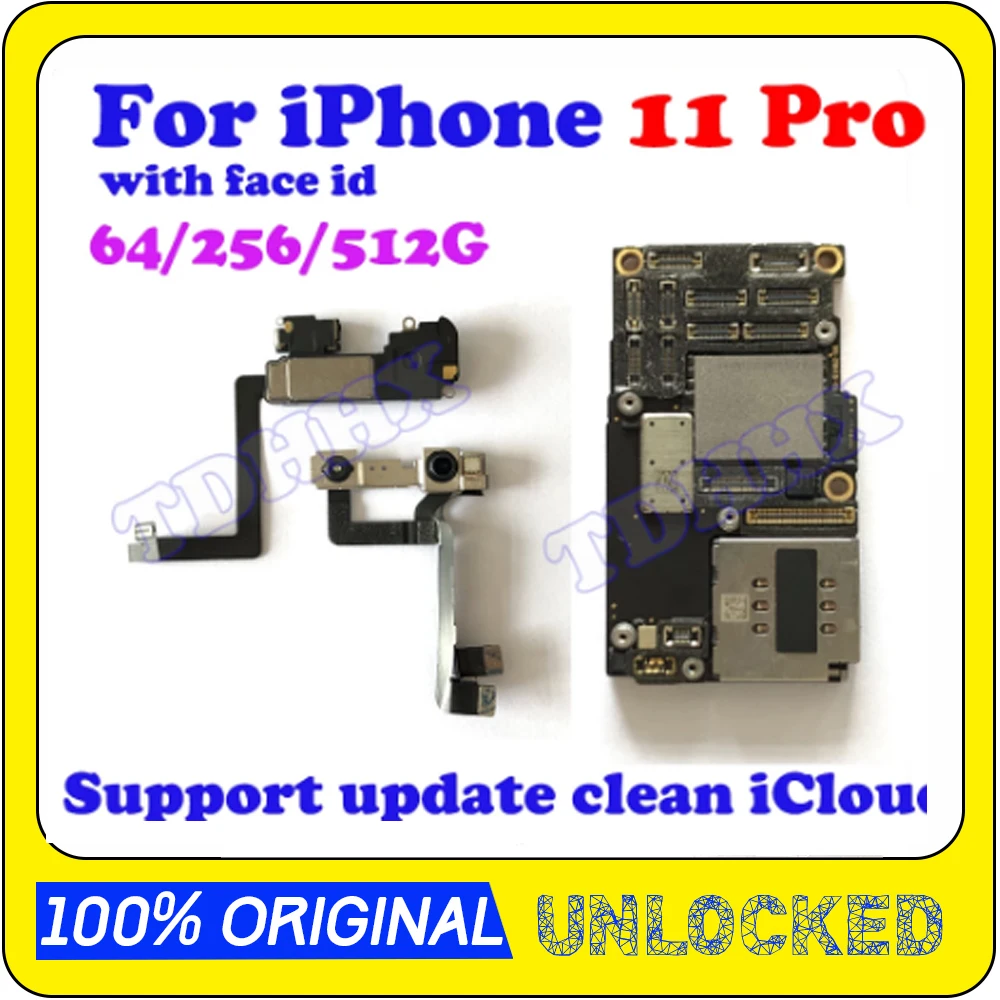 512 ГБ 256 128 завода разблокирована чистке iCloud для iPhone 11 Pro Материнская плата