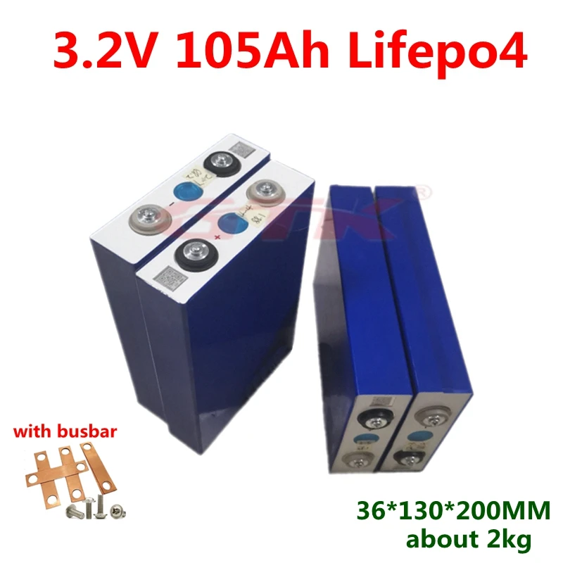 

NEW arrival 3.2V 105Ah lifepo4 battery CELL not 100ah 12V 105Ah for 12V 24V 48V EV RV battery pack diy solar system RV Camper