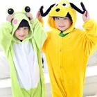 Пижама-кигуруми детская фланелевая с капюшоном, для мальчиков и девочек