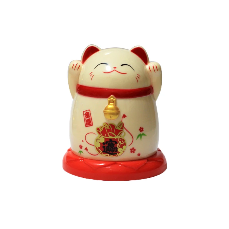 

Japanese fortune cat toothpick jar toothpick drum fortune fortune toothpick box Home kitchen table decoration commercial gift