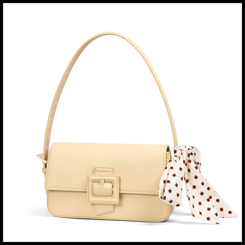 

Женская сумка из воловьей кожи с покрытием, однотонная маленькая сумка, новинка 2021, простая сумка через плечо на молнии для дам, квадратная с...