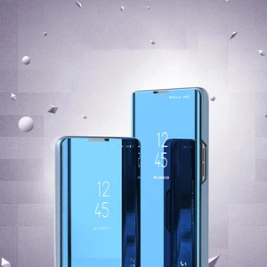 smart mirror flip phone case for oppo find x3 f17 realme 8 pro a15 a93 reno 5pro 4 lite a73 5g with stand luxury leather cover free global shipping