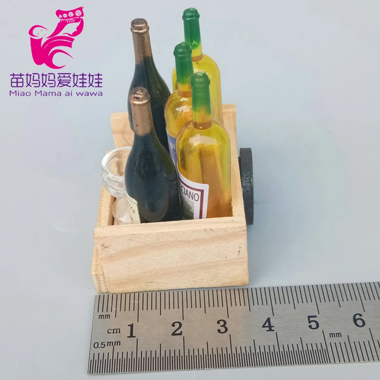Мини-бутылка для вина, мини-бутылка для напитков для куклы Барби
