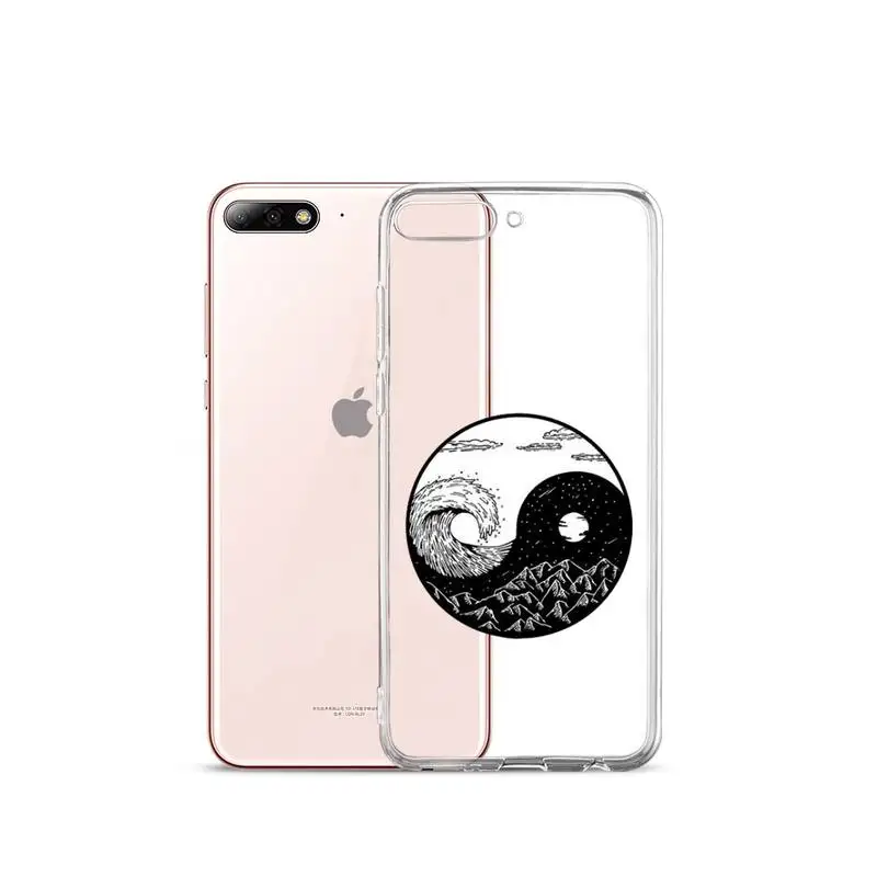 

Eight Diagrams Taiji Yin Yang Phone Case Transparent Clear for iPhone 11 12 mini pro XS MAX 7 8 6 6S Plus X 5S SE 2020 XR