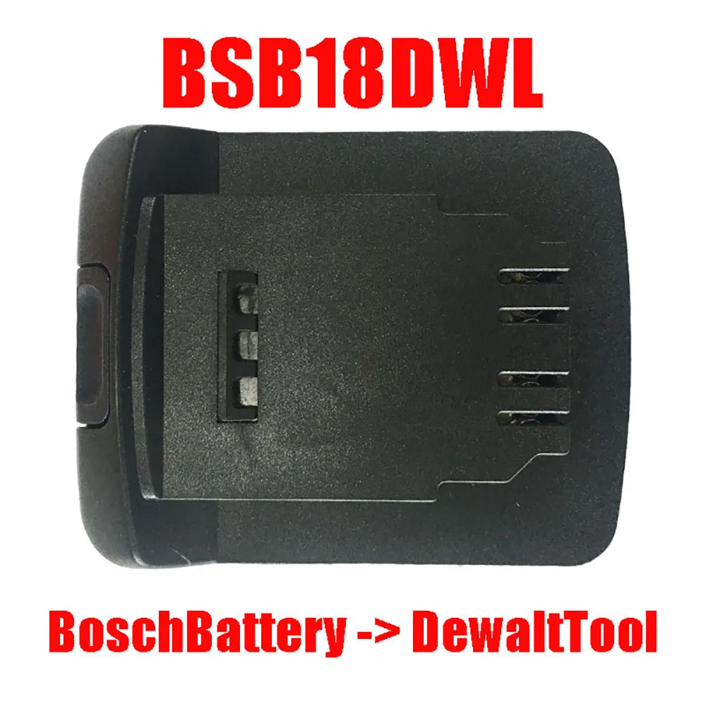 

dawupine Adapter Converter BSB18DWL Use Bosch 18V Li-ion Battery on Dewalte 18V 20V Lithium Electrical Power Tool Replace DCB200