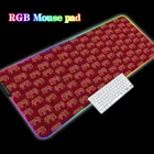 Mairuige высококачественный красный слон маленькая картина RGB прочный резиновый коврик для мыши Бесплатная доставка Большой светодиодный коврик для мыши Коврик для клавиатуры CSGO