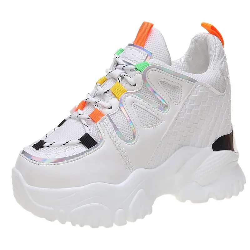 

Good quality High Heels Height Increasing Wedges Women Shoes Lace Up Women Pumps Platform Shoes Woman sneakers