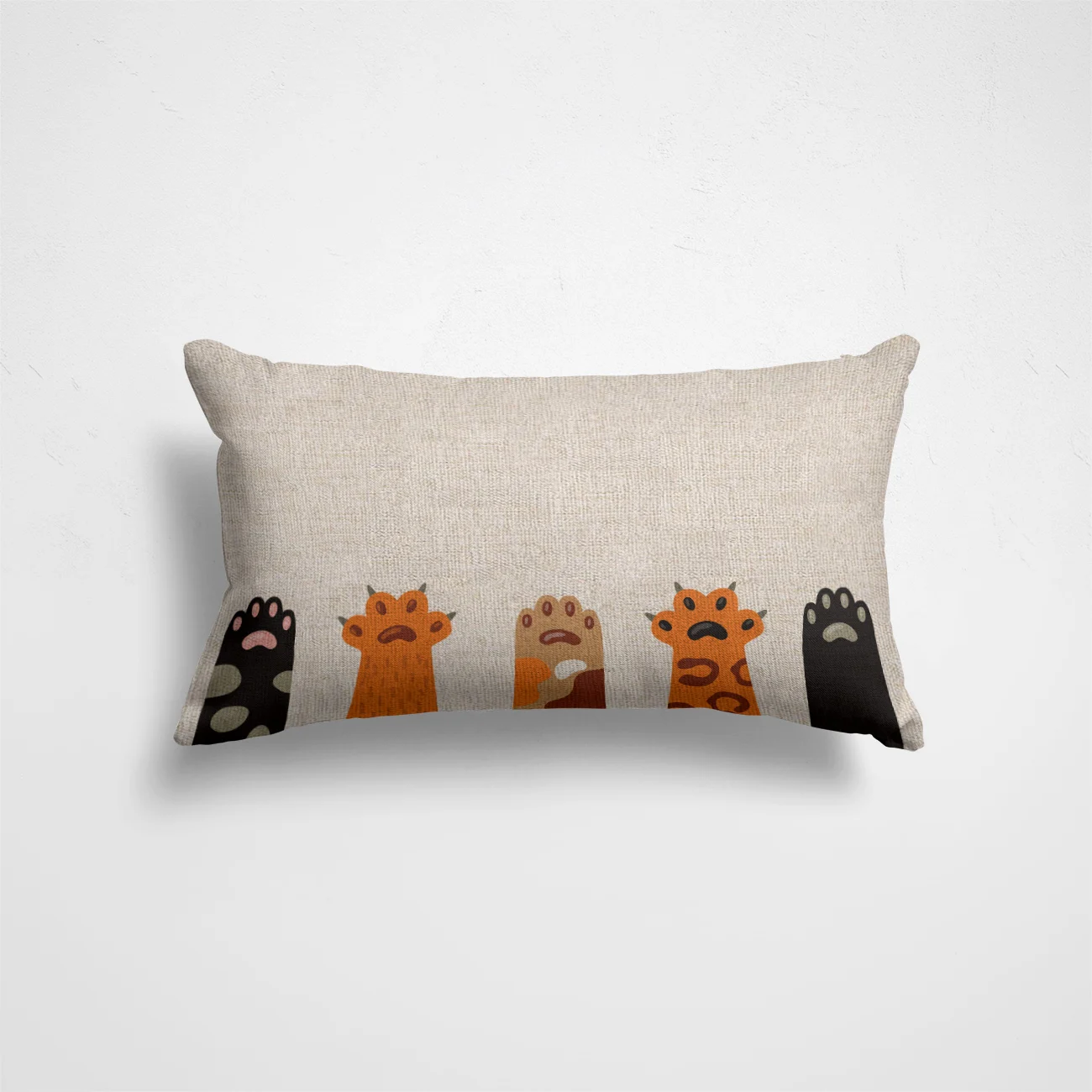 

Льняной чехол для подушки, бежевый, мандала