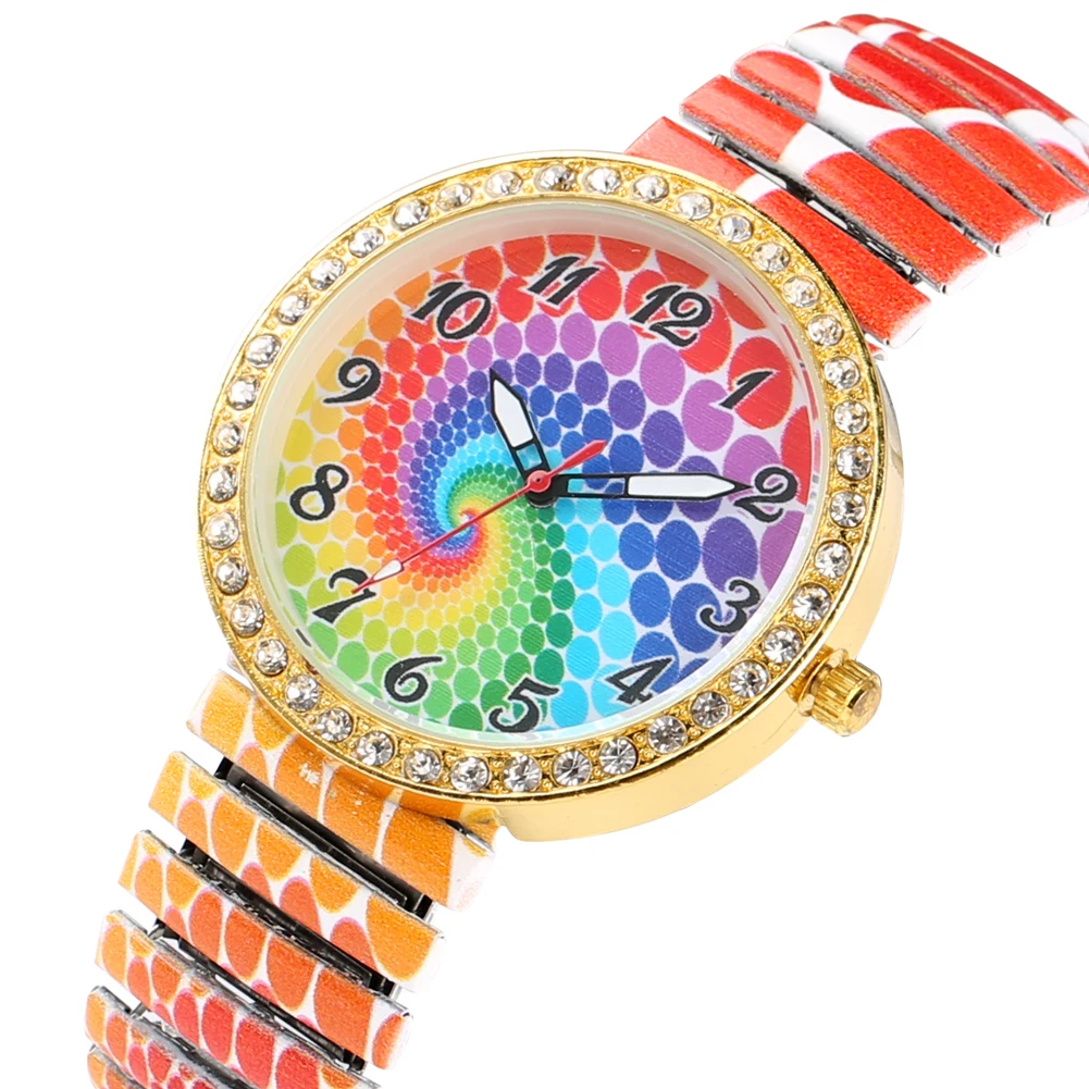 Женские кварцевые часы без пряжки с эластичным ремешком женские наручные