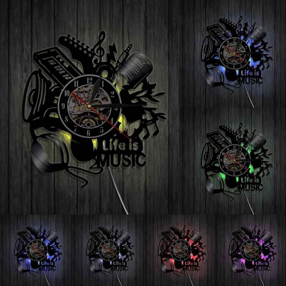 Музыка это жизнь вдохновляющие художественная стена с цитатой декор настенные