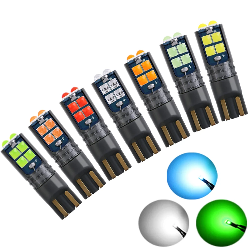 1 шт. Новинка T10 Автомобильный светодиодный Canbus W5W 3030 10SMD 12В-24В 194 168 фонарь для внутреннего освещения Светодиодная лампа для чтения номерного знака белый диод