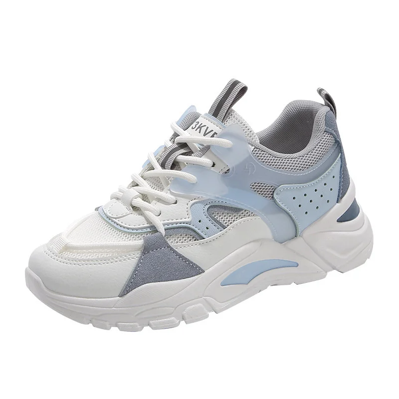 

Korean Old Dad Shoes Women New Student Thick-soled Mesh Sneakers Women Lace Up Casual Sports Shoes for Women