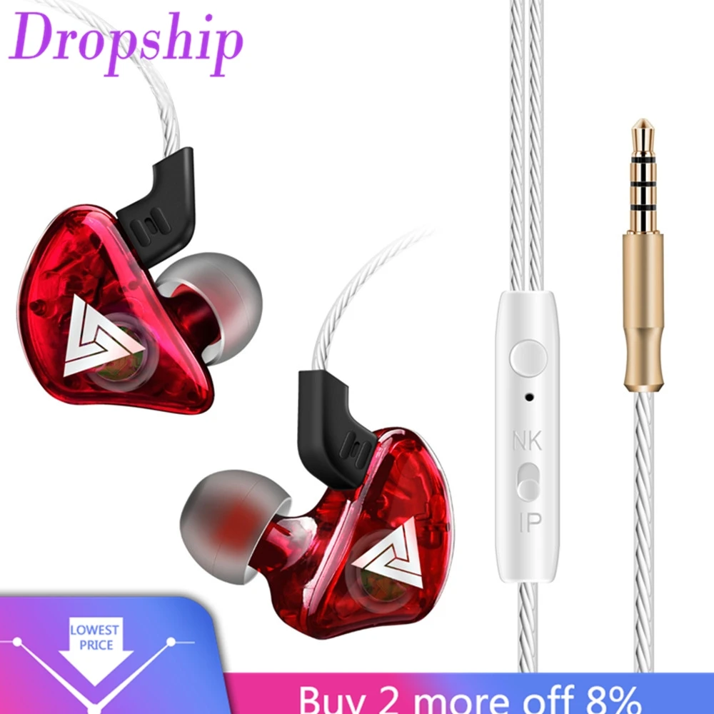 Новинка 2018 новые наушники QKZ CK5 вкладыши Спортивная стереогарнитура для