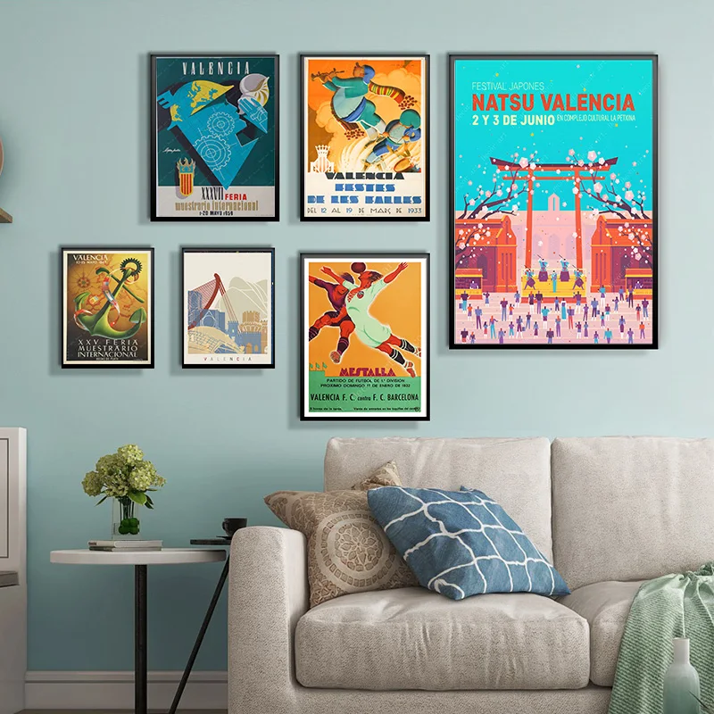 Картины на холсте с изображением солнечного света из Испании и Валенсии