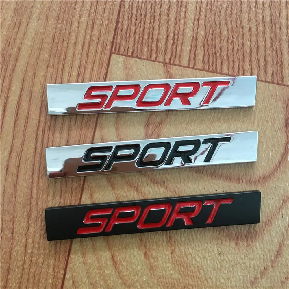 For Ford Mondeo Focus 2 3 SPORT Rear Trunk Emblem Badge Decal Sticker for VW Jetta Golf 4 6 7 for Audi A3 A5 A6 A8 S3 for Honda