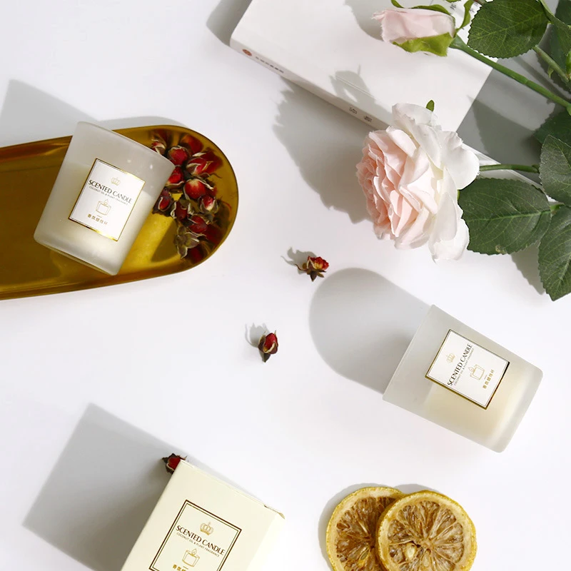 Высококачественные ароматические свечи в скандинавском стиле лимон лаванда