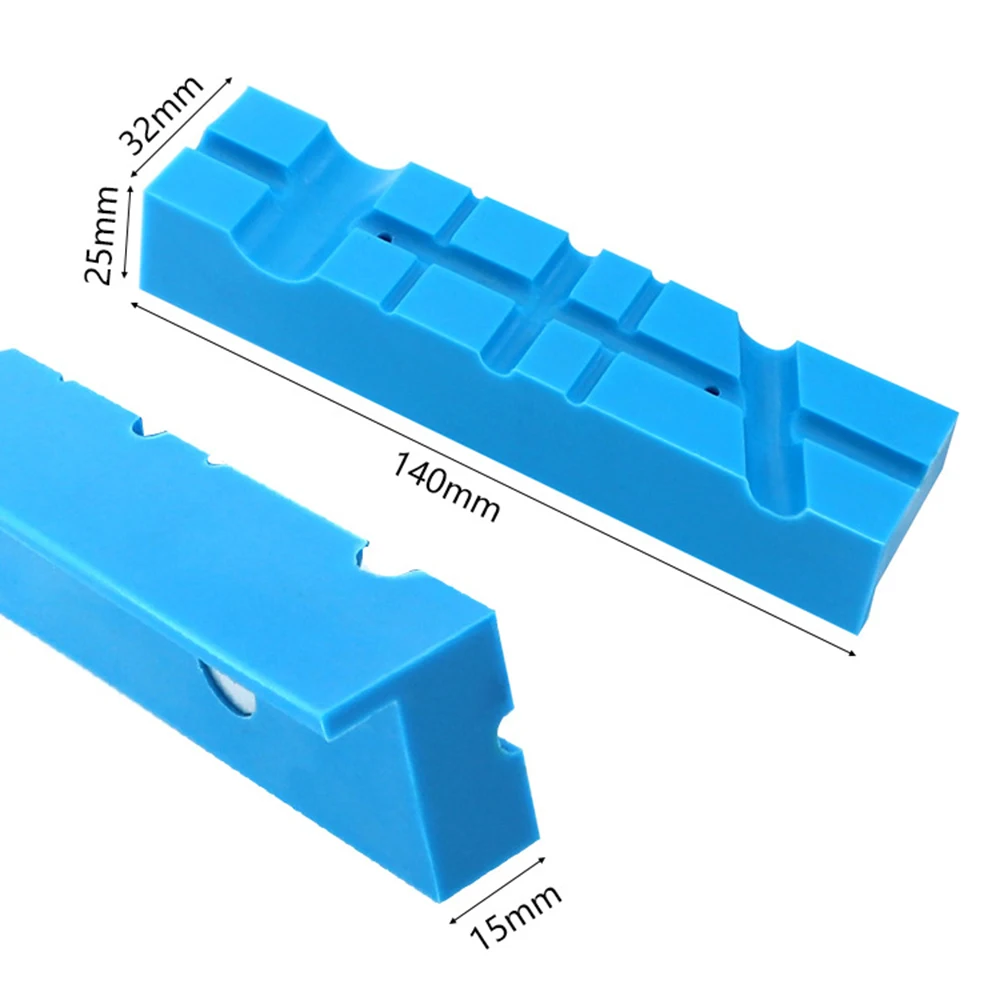 

2x Bench Table Vise Magnetic Protection Strip Liner Clamp Attachment 45 Degrees