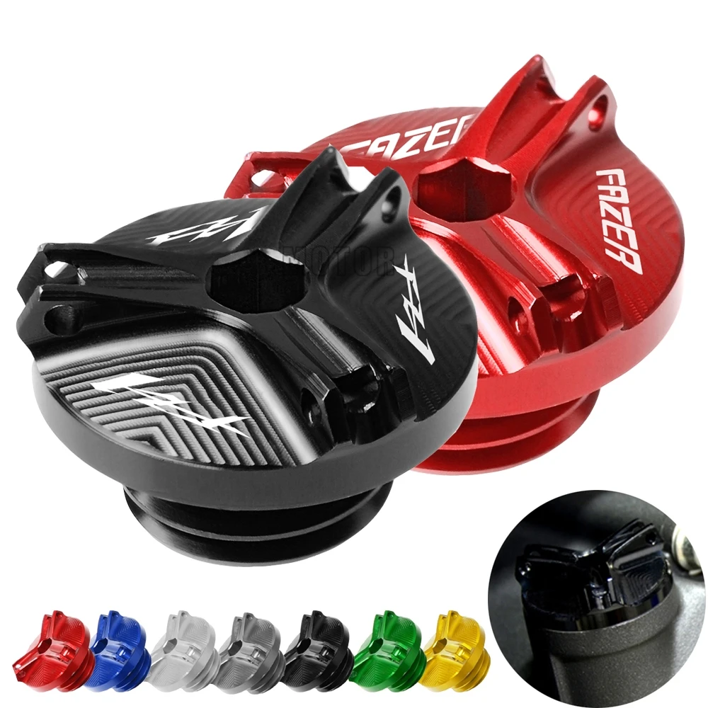 

Motorcycle Engine Oil Drain Plug Sump Nut Cup Oil Fill Cap Cover For Yamaha FZ1/Fazer FZ1 Fazer 2006-2015 2014 2013 2012 2010
