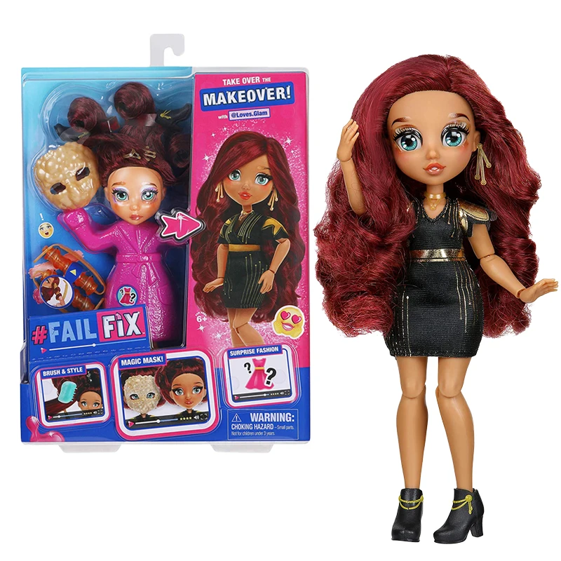 

8.5 Inch Failfix Loves.glam Total Makeover Doll Set Fashion Doll Series Anime Figure Toys Birthday Surprise for Girls Gift
