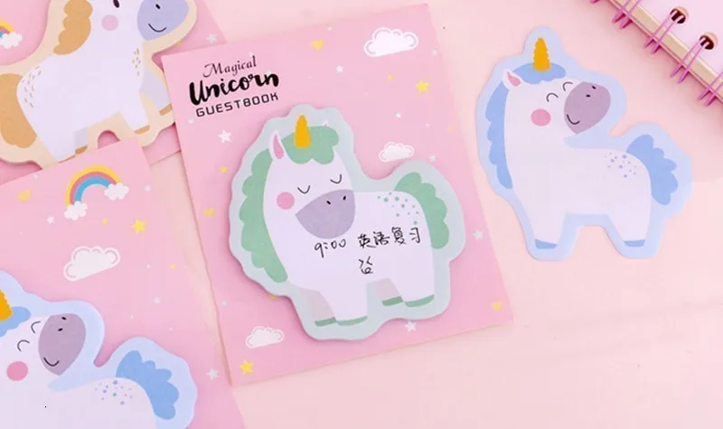 Милый мультяшный блокнот, креативный блокнот для заметок, Kawaii, Липкие заметки, планировщик для скрапбукинга, наклейки, подарок, офисное украшение, принадлежности 02124