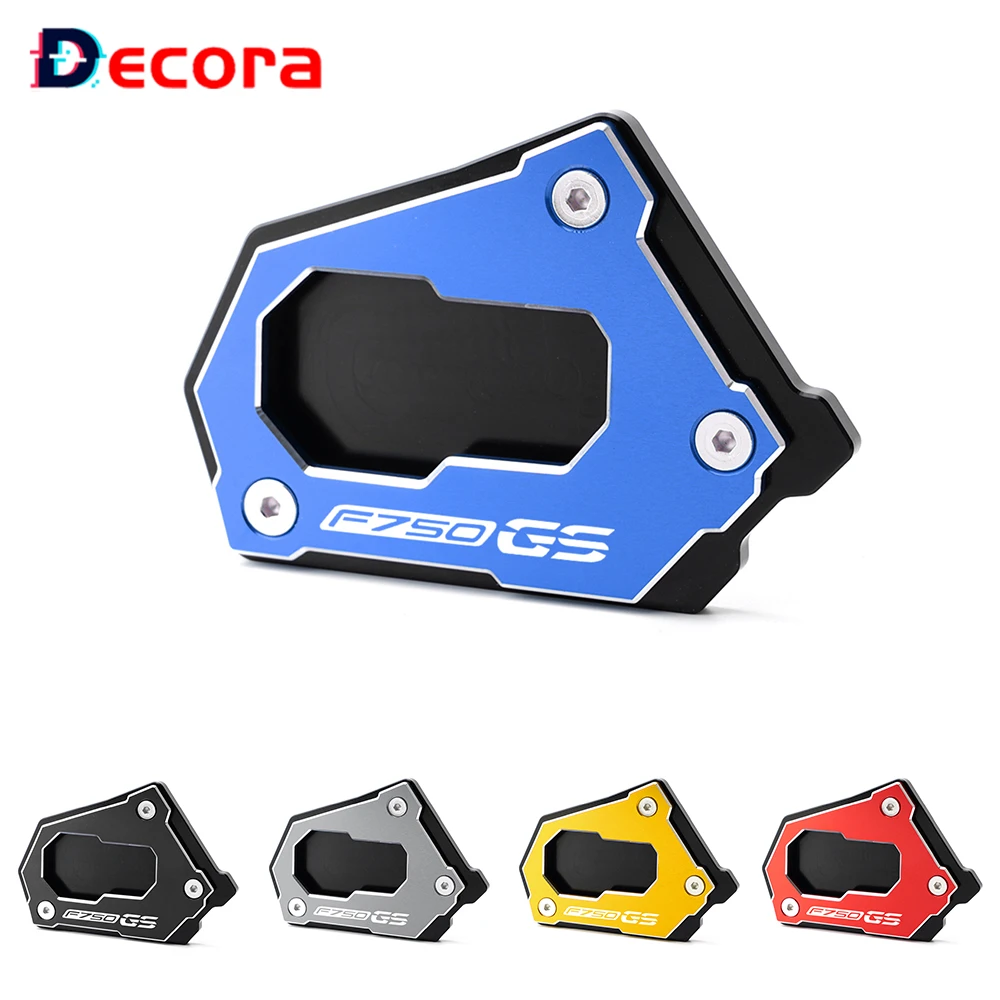 

New Kickstand Extension For BMW F750GS 2018 2019 2020 F750 GS Motorcycle CNC Foot Pad Side Stand Enlarger Plate Accessories Blue