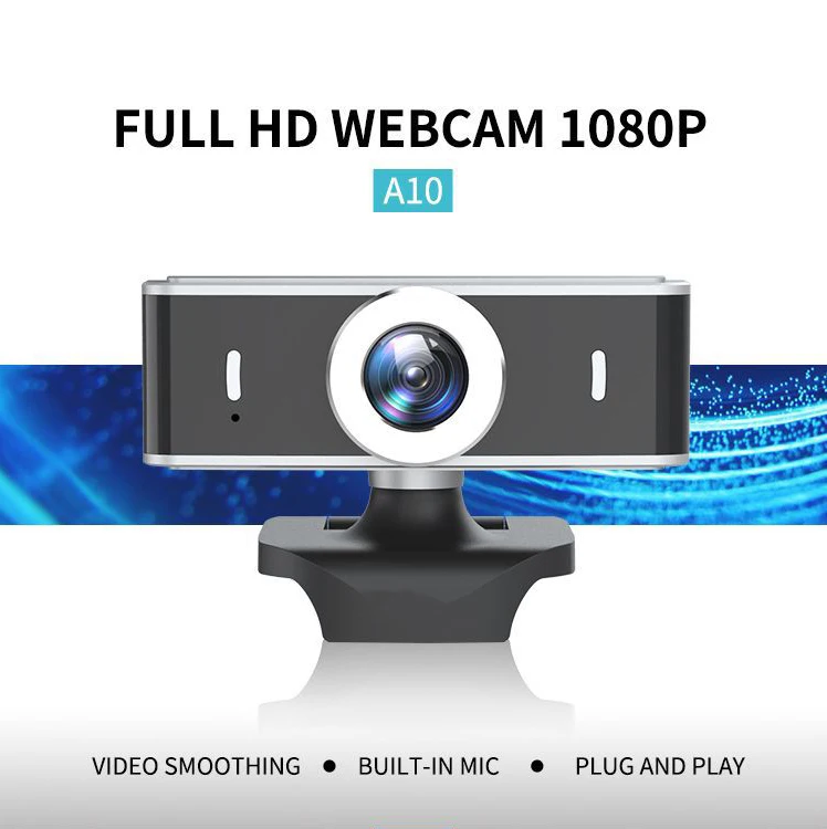 1080P USB веб камеры привод Бесплатная Plug and Play компьютер Камера с микрофоном ручная