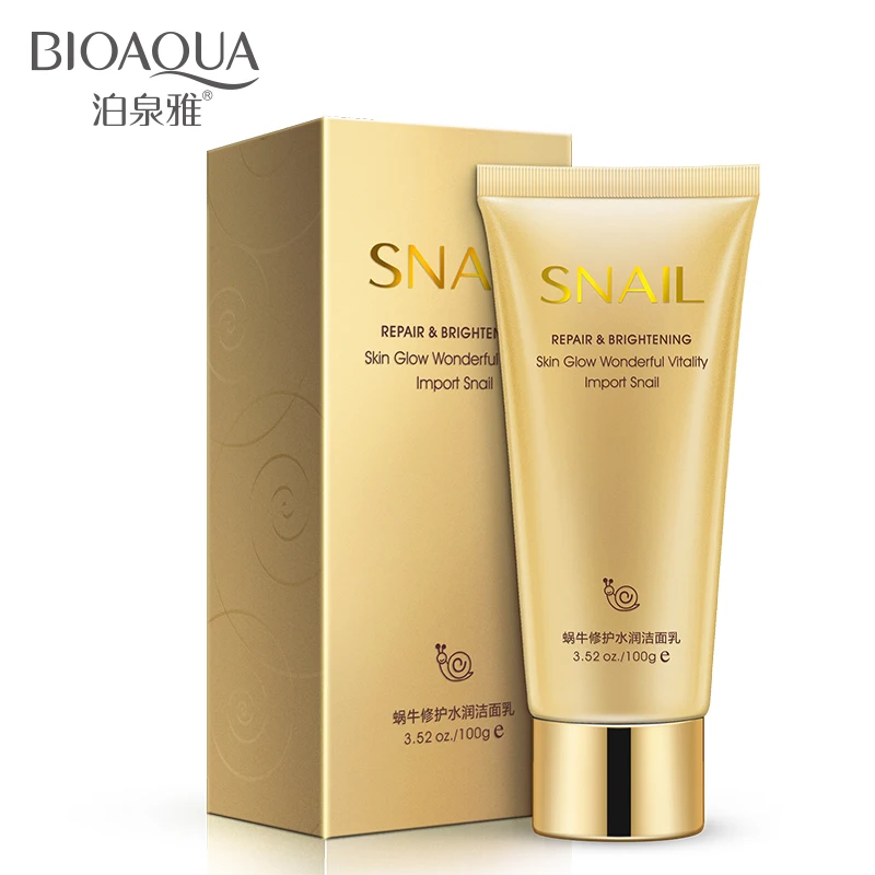 

Bioaqua Snail Prime Extract Repair Brighten Facial Cleaner Lotion Deep Face Pore Clean Hydrating Oil Control Moisture Skin Care