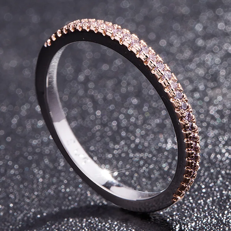 3 шт./компл. из розового золота покрытое кристаллом трехмерное циркониевое