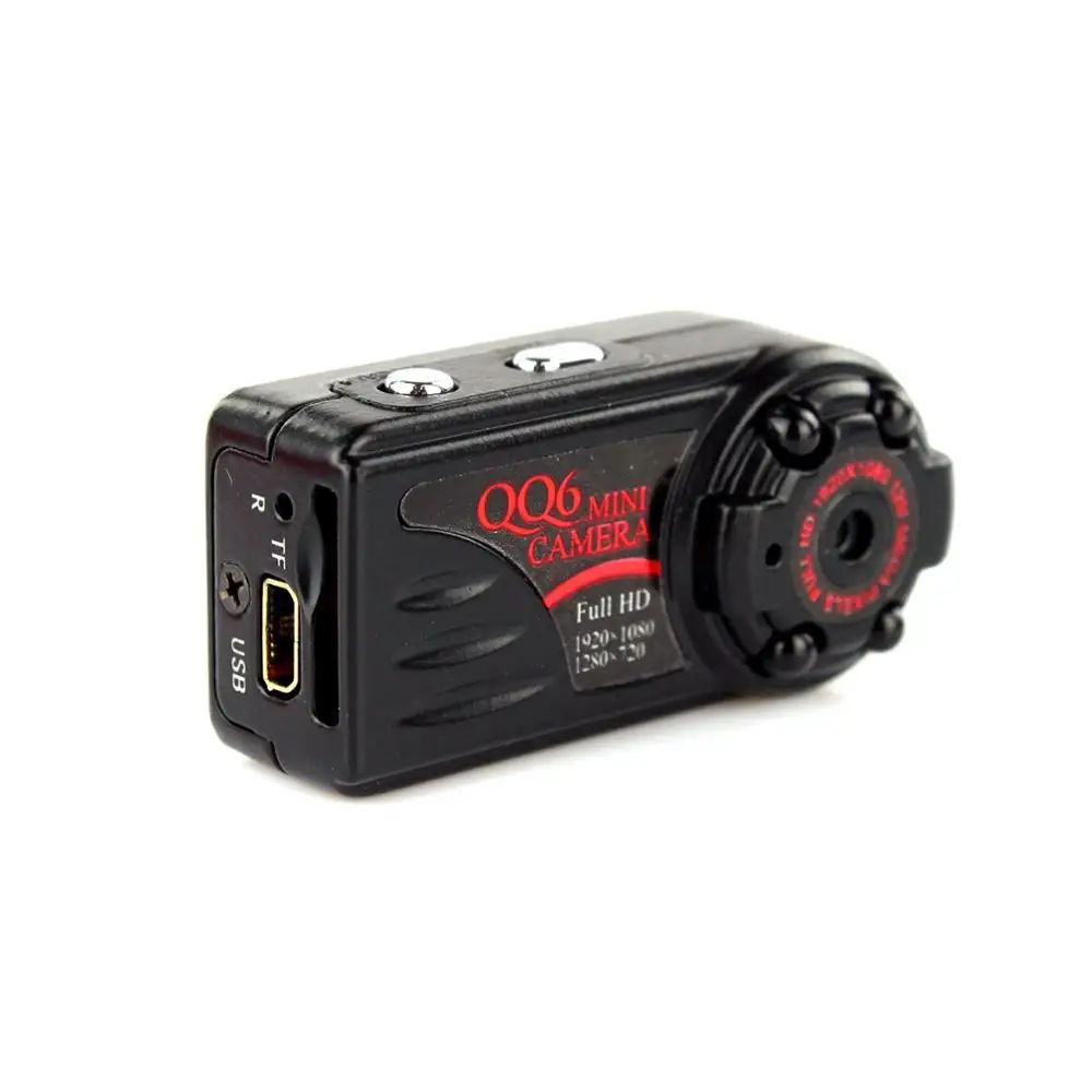 Full HD 1080P Mini DV QQ6 HD 12 МП Спортивная мини DV камера широкоугольная камера с ИК ночного видения Montion Dection мини-камера