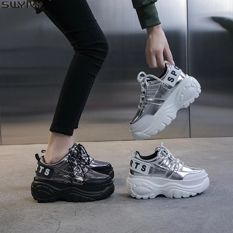 SWYIVY Chaussure Femme шикарные массивные кроссовки женская повседневная обувь весна 2020