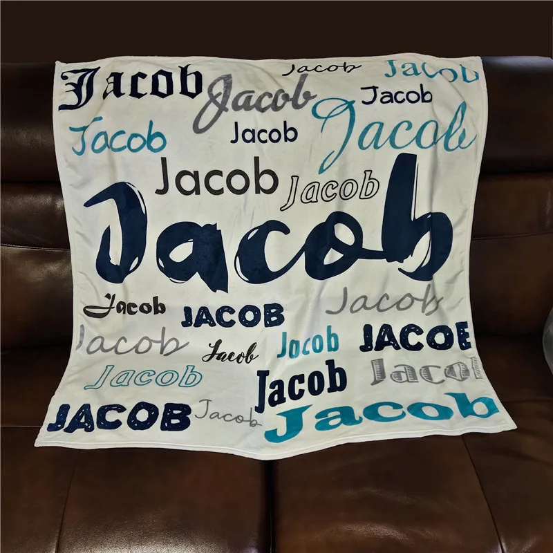 Personalized Baby Blanket Swaddling Baby Bedding Crib Swaddle Flower Cartoon Newborn Infant Gift Baby Bed Blanket Birthday Gift