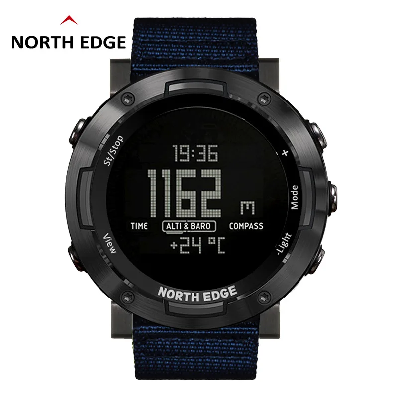 Мужские спортивные часы NORTH EDGE альтиметр барометр компас термометр 3D шагомер