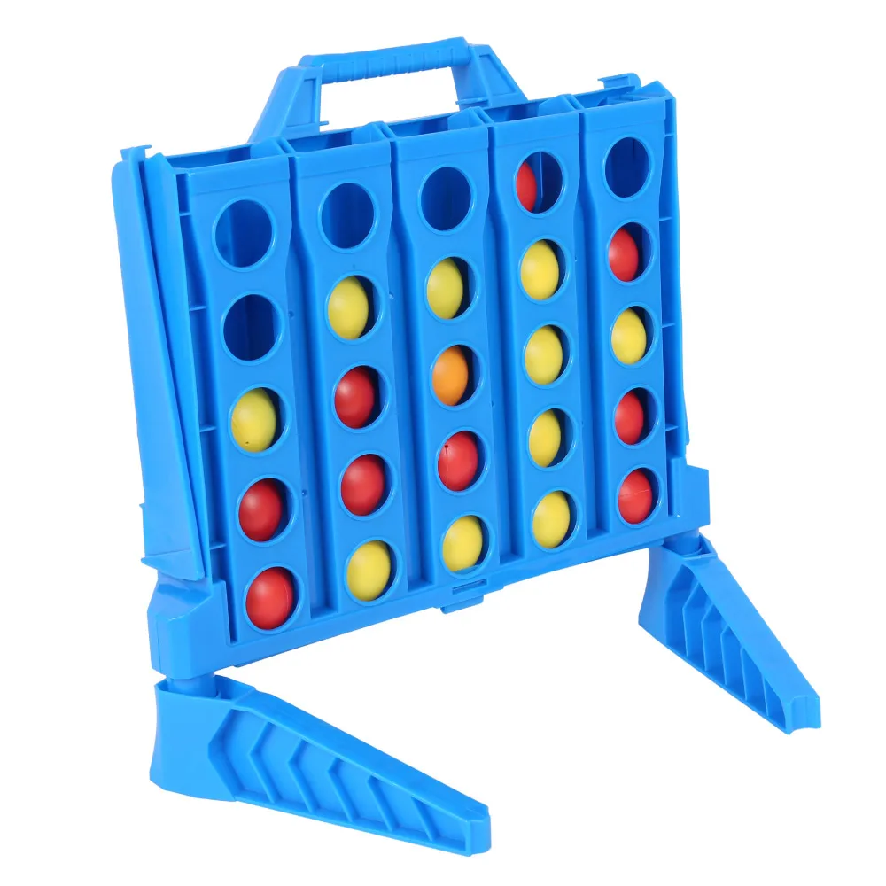 

Line Up 4 Bounce Ball Family Board Portable Jump Four In A Row Wooden Bingo Multiplayer Game Fun Educational Toys For Kids
